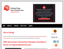 Tablet Screenshot of ckl-unitedway.ca